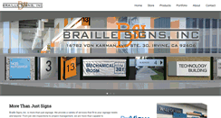 Desktop Screenshot of braillesignsinc.com